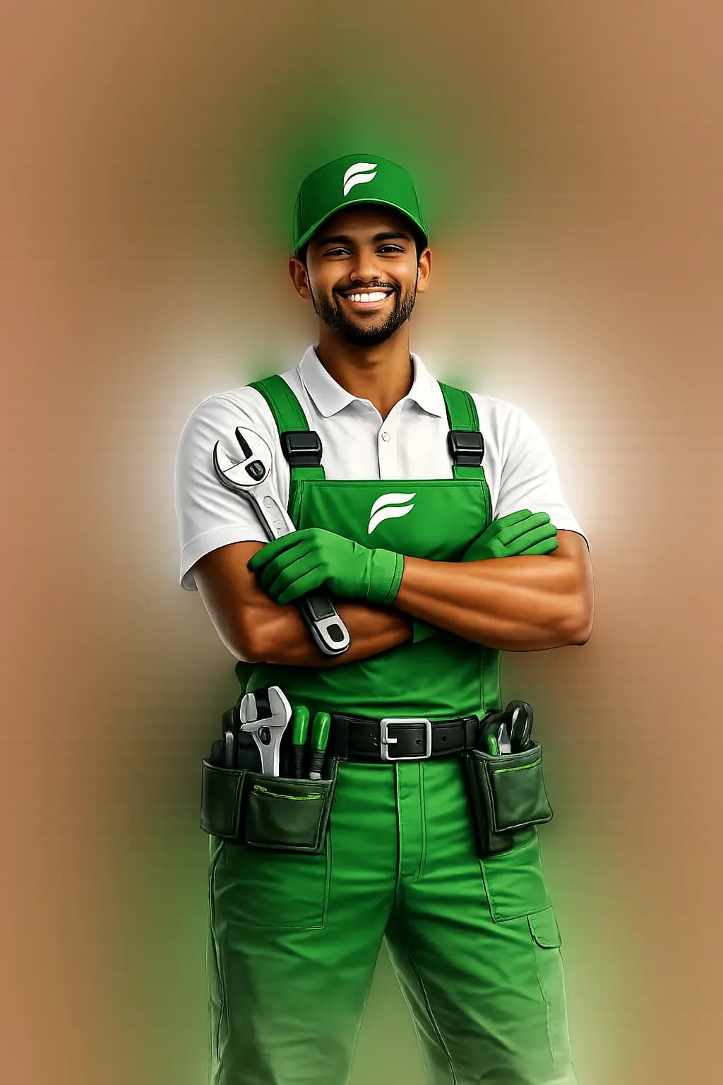 A FUNDI professional in uniform, ready to start work.
